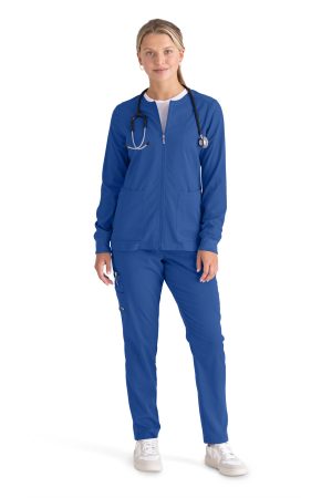 Grey's Anatomy Spandex-Stretch Gianna Warmup in New Royal