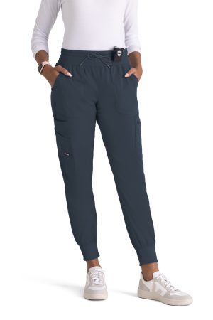 Grey's Anatomy Spandex-Stretch Carly Jogger in Steel