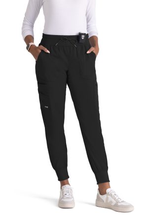 Grey's Anatomy Spandex-Stretch Carly Jogger in Black