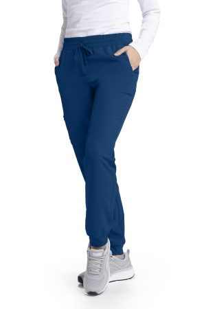 Women's Mid Rise Jogger Scrub Pants in Navy