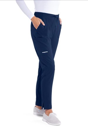 Skechers Vitality Charge Pant - 4 Pocket Drawcord Scrub Pants in Navy