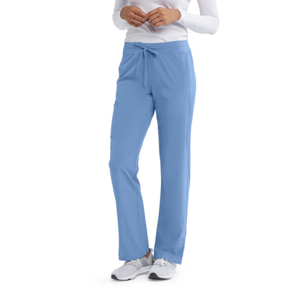 Barco One Stride Pant - 5 Pocket Mid-Rise Women's Scrub Pants in Ciel Blue