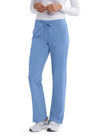 Barco One Stride Pant - 5 Pocket Mid-Rise Women's Scrub Pants in Ciel Blue