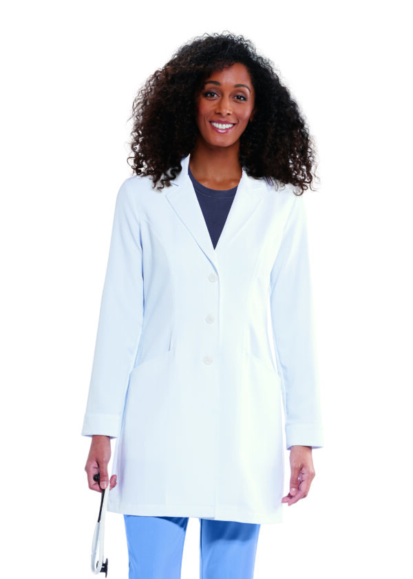 Grey's Anatomy Signature Eve Lab Coat - 2 Pocket Lab Coat in White