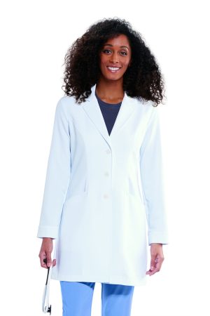Grey's Anatomy Signature Eve Lab Coat - 2 Pocket Lab Coat in White