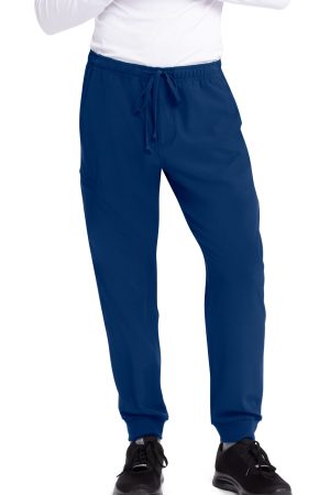 Men's Jogger Scrub Pants with Cargo Pocket in Navy