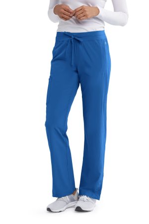 Barco One Stride Pant - 5 Pocket Mid-Rise Women's Scrub Pants in New Royal