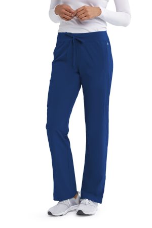 Barco One Stride Pant - 5 Pocket Mid-Rise Women's Scrub Pants in Indigo