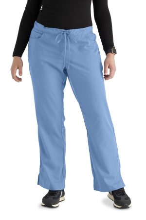 Grey's Anatomy Classic Riley Pant - 5 Pocket Scrub Pants in Ciel Blue