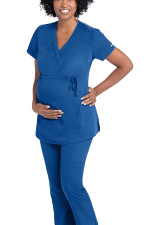 Grey's Anatomy Classic Lilah Scrub Top | Women's Maternity in New Royal