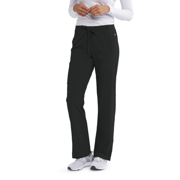 Barco One Stride Pant - 5 Pocket Mid-Rise Women's Scrub Pants in Black
