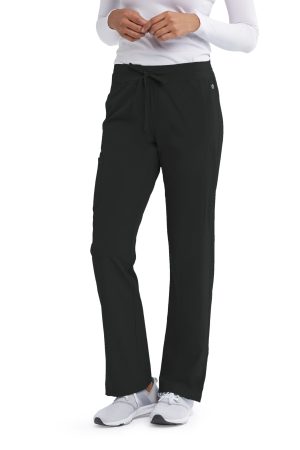 Barco One Stride Pant - 5 Pocket Mid-Rise Women's Scrub Pants in Black