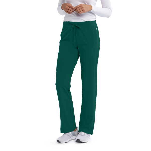 Barco One Stride Pant - 5 Pocket Mid-Rise Women's Scrub Pants in Hunter Green