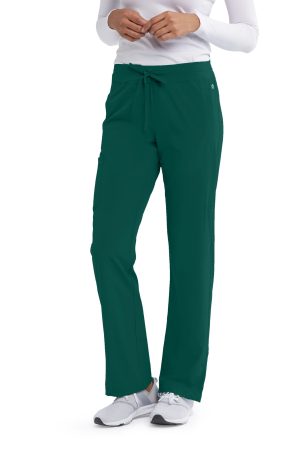 Barco One Stride Pant - 5 Pocket Mid-Rise Women's Scrub Pants in Hunter Green