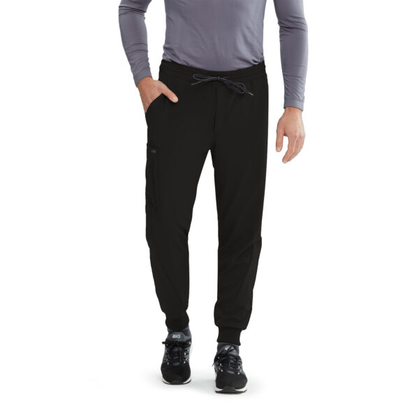 Barco One Vortex Jogger - 6 Pocket Men's Jogger Scrubs in Black