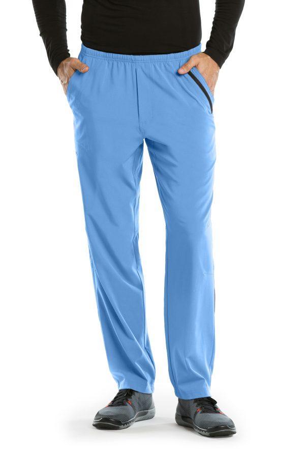 Barco One Amplify Pant - 7 Pocket Men's Scrub Pants in Ciel Blue