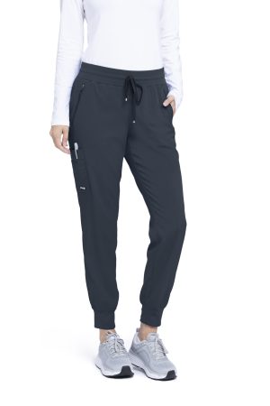 Grey's Anatomy Spandex Stretch Eden Jogger - 5 Pocket Scrubs in Steel
