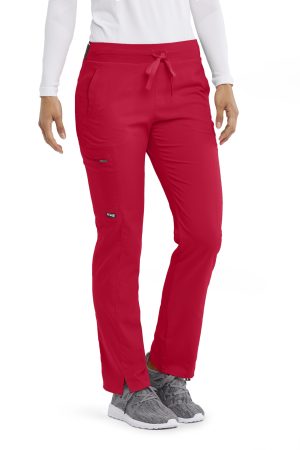 Grey's Anatomy Spandex-Stretch Kim Pants | Women's Scrubs in Scarlet Red