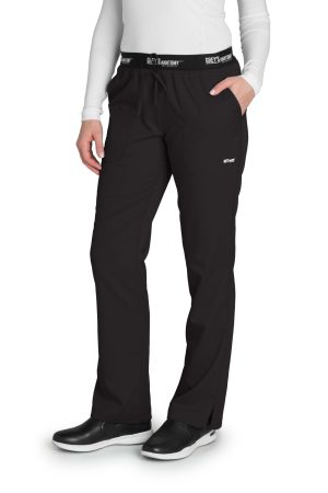 Grey's Anatomy Classic Aubrey Pant - 3 Pocket Scrub Pants in Black