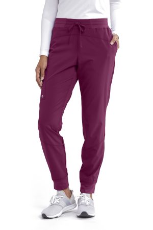 Barco One Boost Jogger - Women's Lightweight Jogger Scrubs in Wine