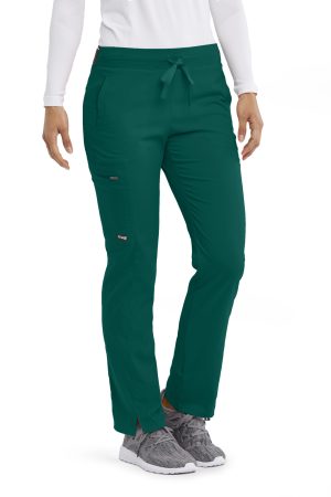 Grey's Anatomy Spandex-Stretch Kim Pants | Women's Scrubs in Hunter Green