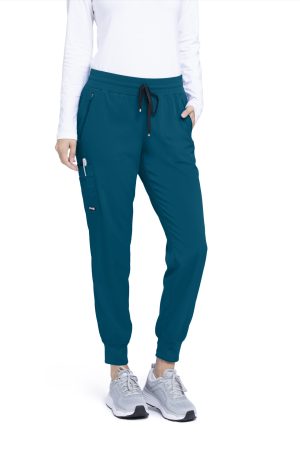 Grey's Anatomy Spandex Stretch Eden Jogger - 5 Pocket Scrubs in Bahama