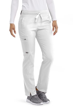 Grey's Anatomy Spandex-Stretch Kim Pants | Women's Scrubs in White