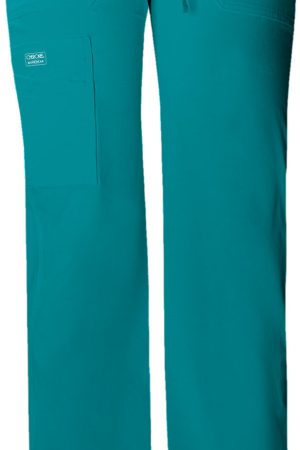 Drawstring Cargo Pant in Teal Blue