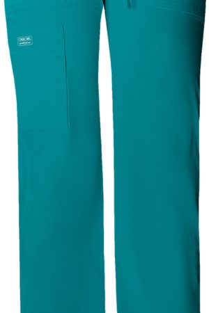 Drawstring Cargo Pant in Teal Blue