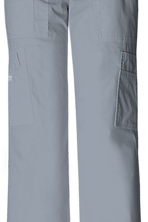 Mid Rise Pull-On Cargo Pant in Grey