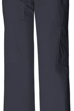 Mid Rise Pull-On Cargo Pant in Pewter