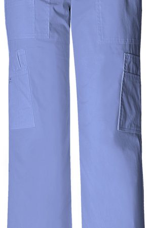Mid Rise Pull-On Cargo Pant in Ciel