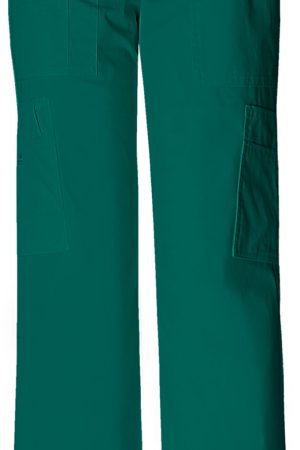 Mid Rise Pull-On Cargo Pant in Hunter Green