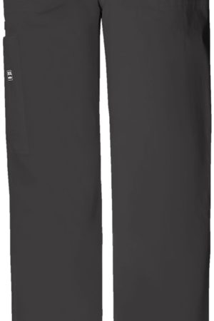 Unisex Drawstring Cargo Pant in Black