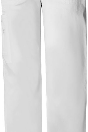Unisex Drawstring Cargo Pant in White