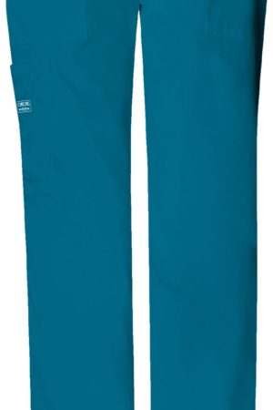 Mid Rise Drawstring Cargo Pant in Caribbean Blue