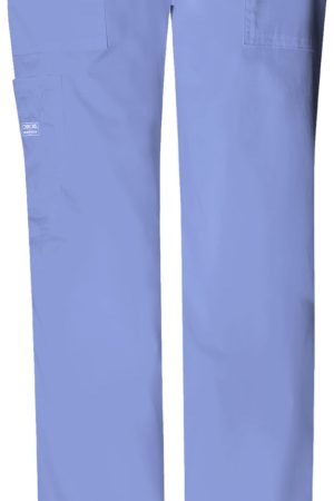 Mid Rise Drawstring Cargo Pant in Ciel