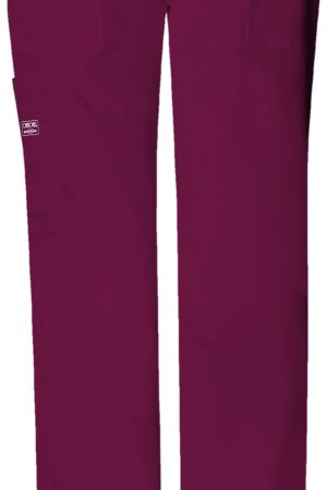 Mid Rise Drawstring Cargo Pant in Wine