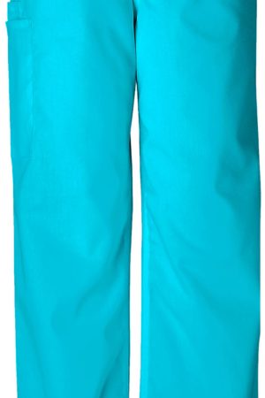 Unisex Drawstring Cargo Pant in Turquoise