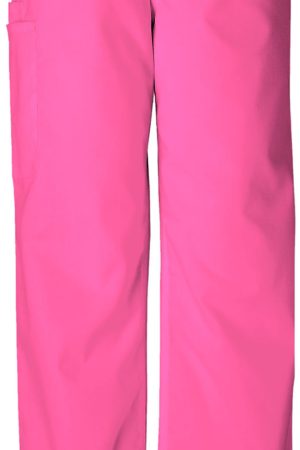 Unisex Drawstring Cargo Pant in Shocking Pink