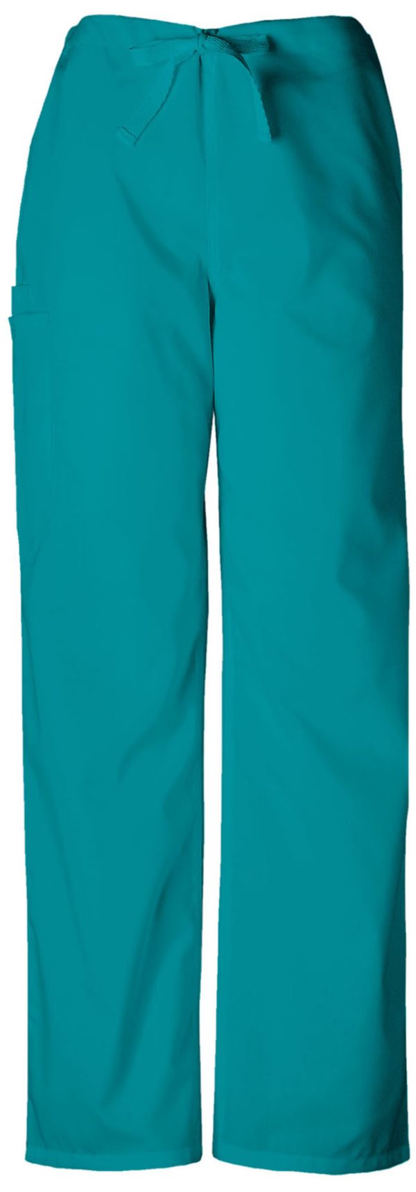 Unisex Drawstring Cargo Pant in Teal Blue