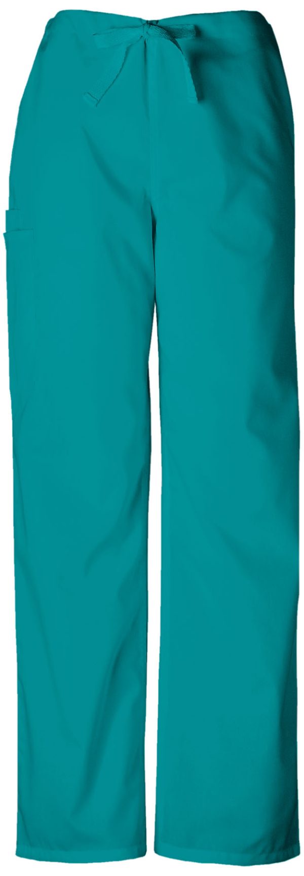 Unisex Drawstring Cargo Pant in Teal Blue