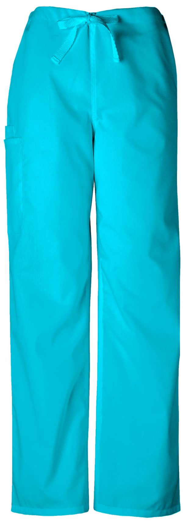 Unisex Drawstring Cargo Pant in Turquoise