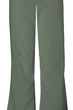 Natural Rise Flare Leg Drawstring Pant in Olive