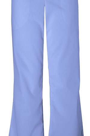 Natural Rise Flare Leg Drawstring Pant in Ciel