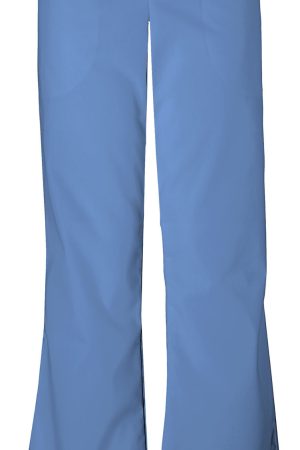 Natural Rise Flare Leg Drawstring Pant in Ciel