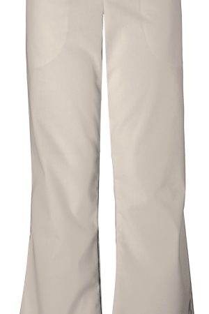 Natural Rise Flare Leg Drawstring Pant in Khaki