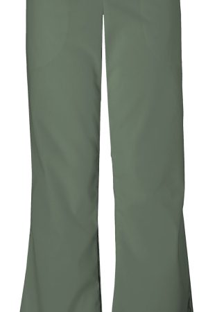 Natural Rise Flare Leg Drawstring Pant in Olive