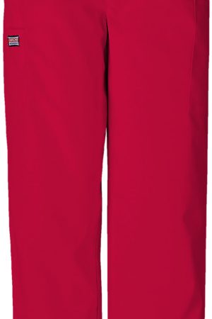 Natural Rise Tapered Pull-On Cargo Pant in Red