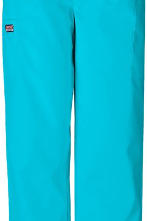 Natural Rise Tapered Pull-On Cargo Pant in Turquoise